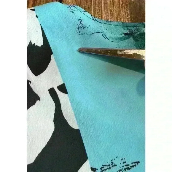 CHICOS Dolman Sleeve Floral Print Popover Blouse Tie Front US Size 1 - Medium - Picture 11 of 11